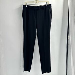 Max Mara Studio Size 10 Black Crepe Tapered Leg Casual Pants